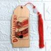 Handcrafted wooden bookmark featuring Luffy and Usopp from One Piece.