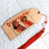 Handcrafted wooden bookmark featuring Luffy and Usopp from One Piece.