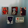 Handcrafted wooden magnet set featuring five unique designs inspired by Evangelion. Each magnet showcases detailed artwork and vibrant colors, perfect for adding a touch of anime style to any space. A must-have for fans of the iconic series.